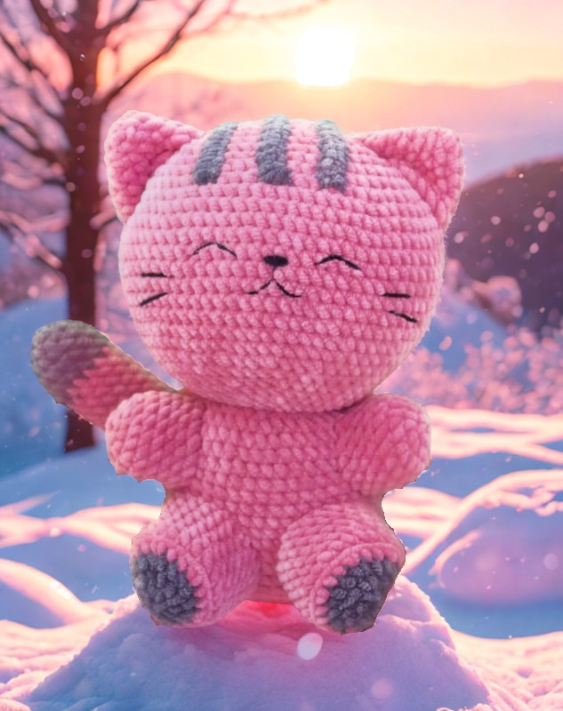 Amigurumi Cat Crochet Pattern | Plusha Plush Toy PDF