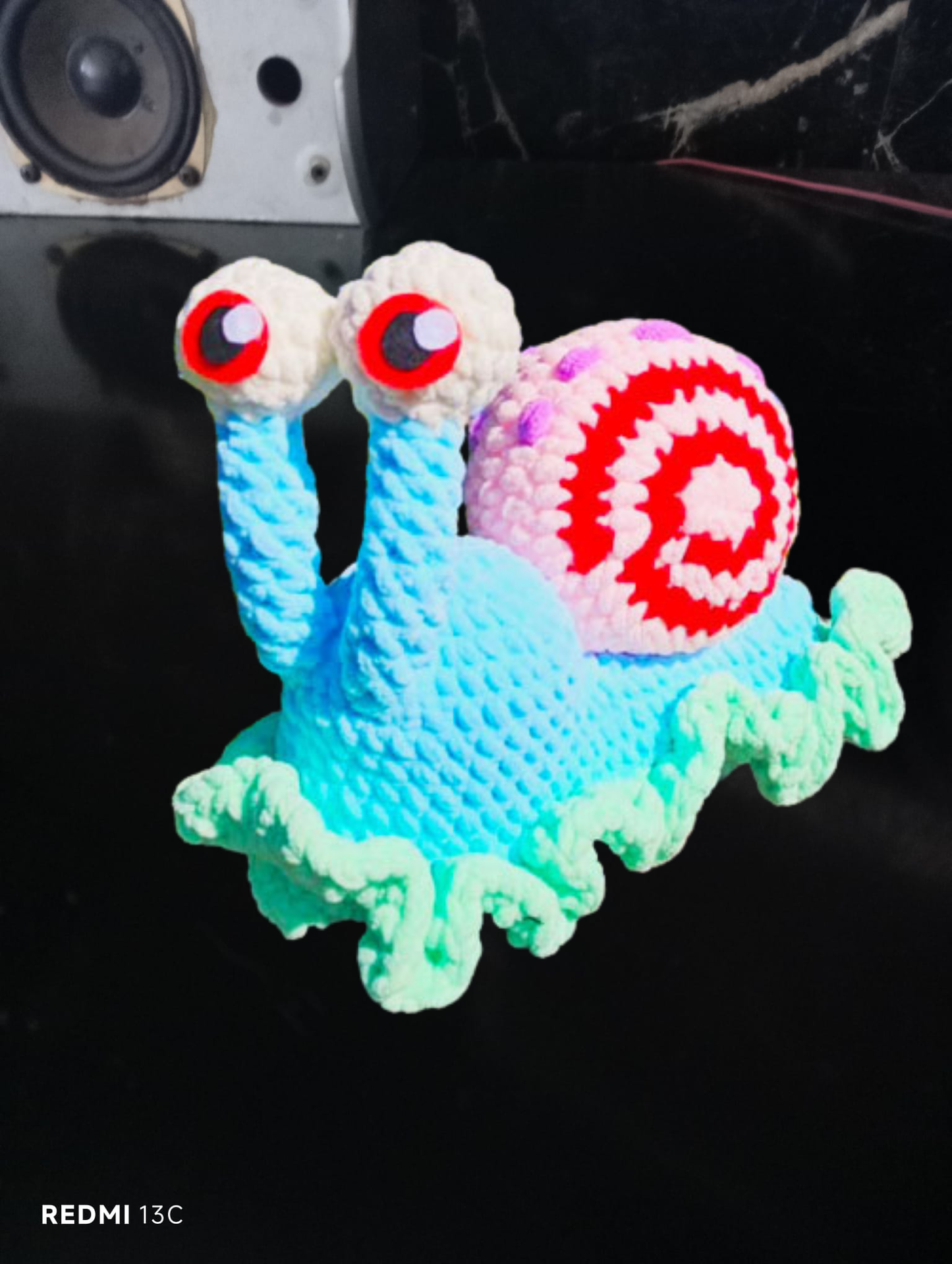 Amigurumi Snail Plush | Handmade Crochet Toy Gift
