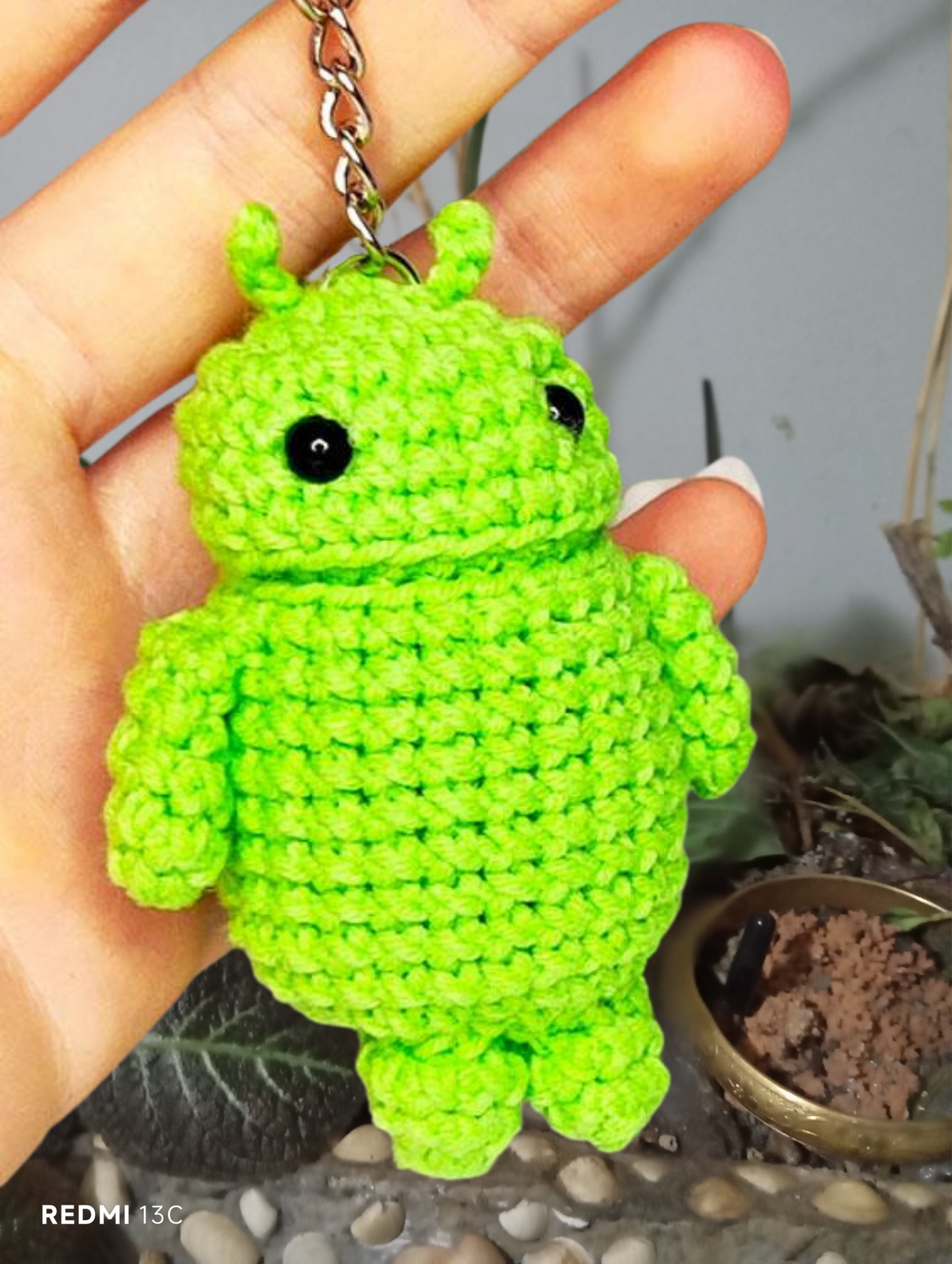 Android Amigurumi Keychain Pattern | Cute Crochet Toy PDF