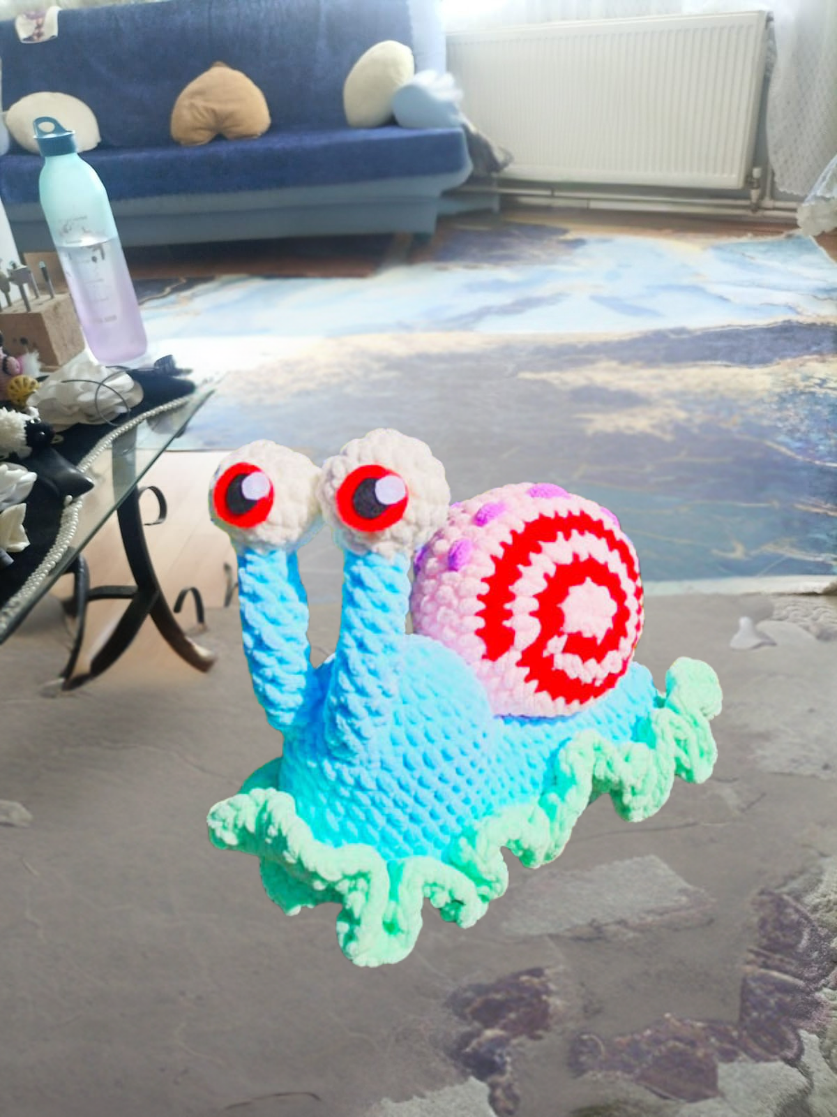 Amigurumi Snail Plush | Handmade Crochet Toy Gift