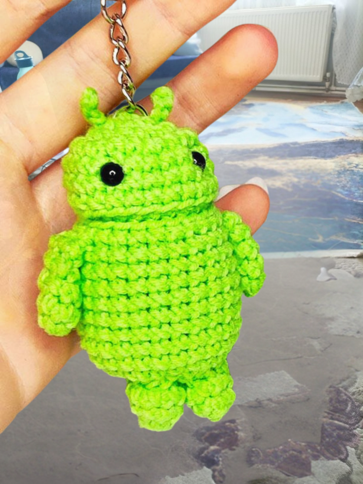 Android Amigurumi Keychain Pattern | Cute Crochet Toy PDF