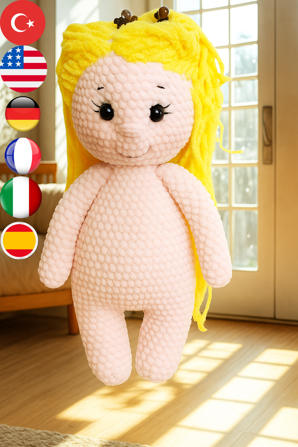 Basic Amigurumi Doll Crochet Pattern | Beginner PDF Tutorial