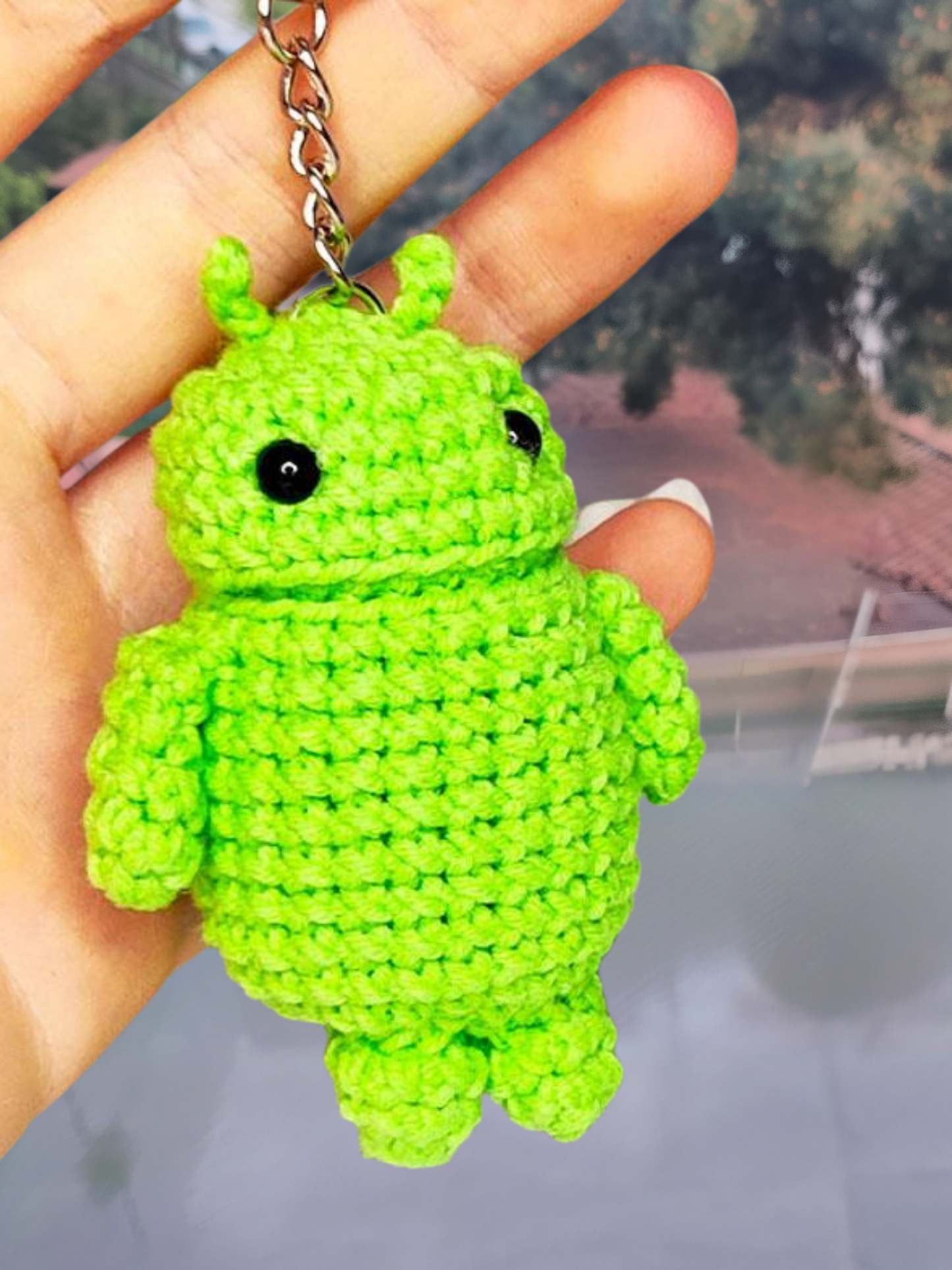 Android Amigurumi Keychain Pattern | Cute Crochet Toy PDF