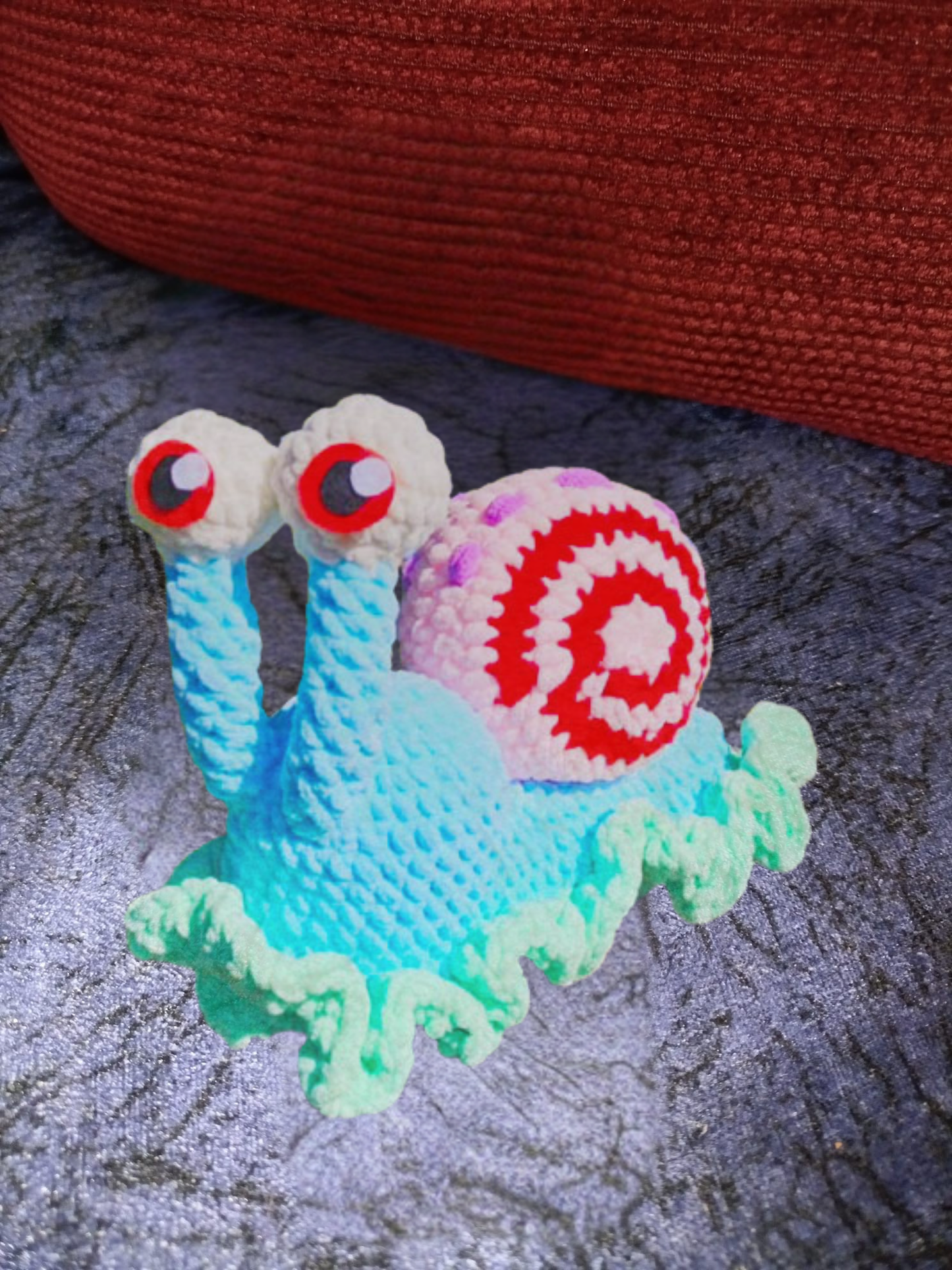 Amigurumi Snail Plush | Handmade Crochet Toy Gift