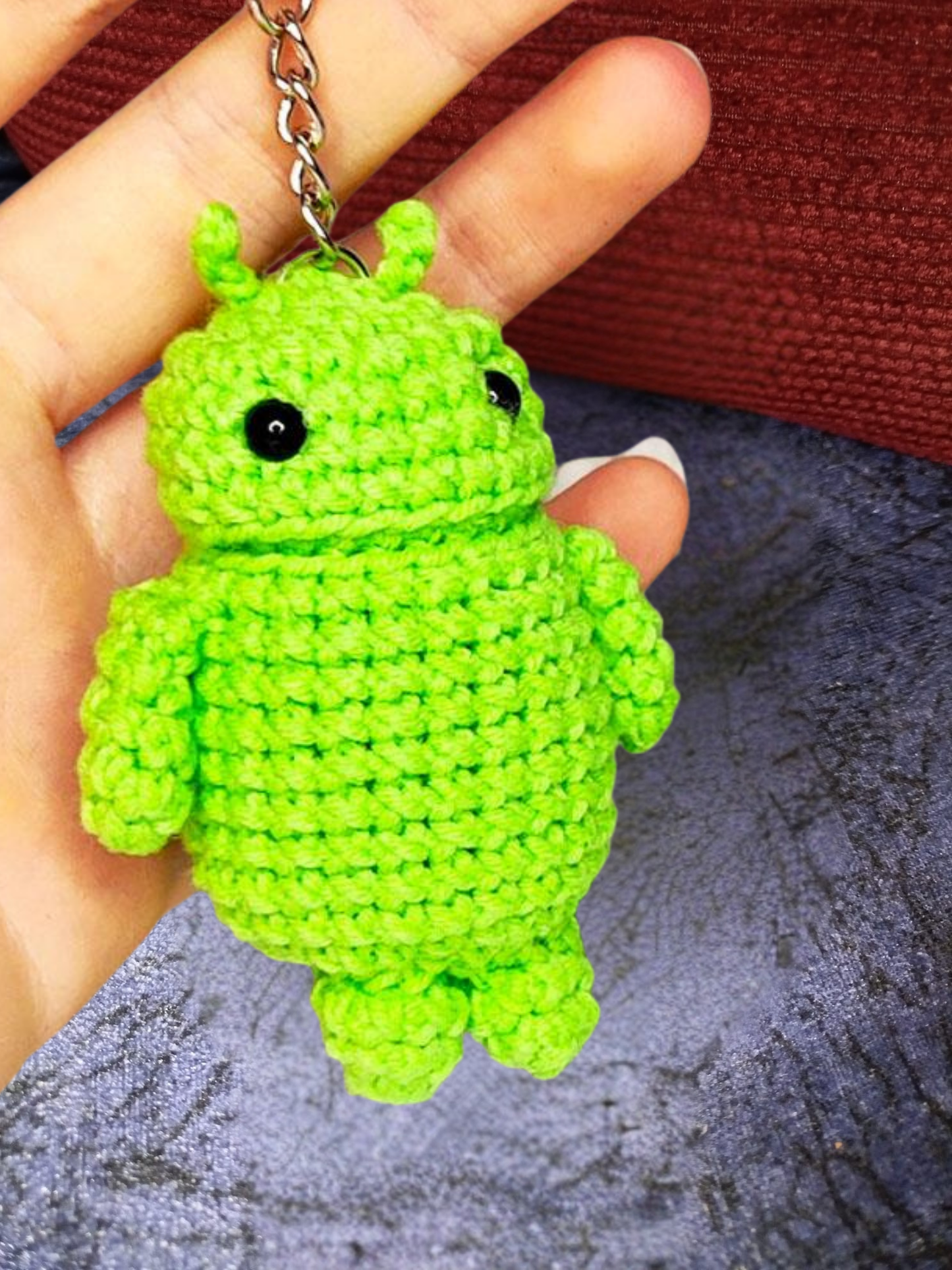Android Amigurumi Keychain Pattern | Cute Crochet Toy PDF