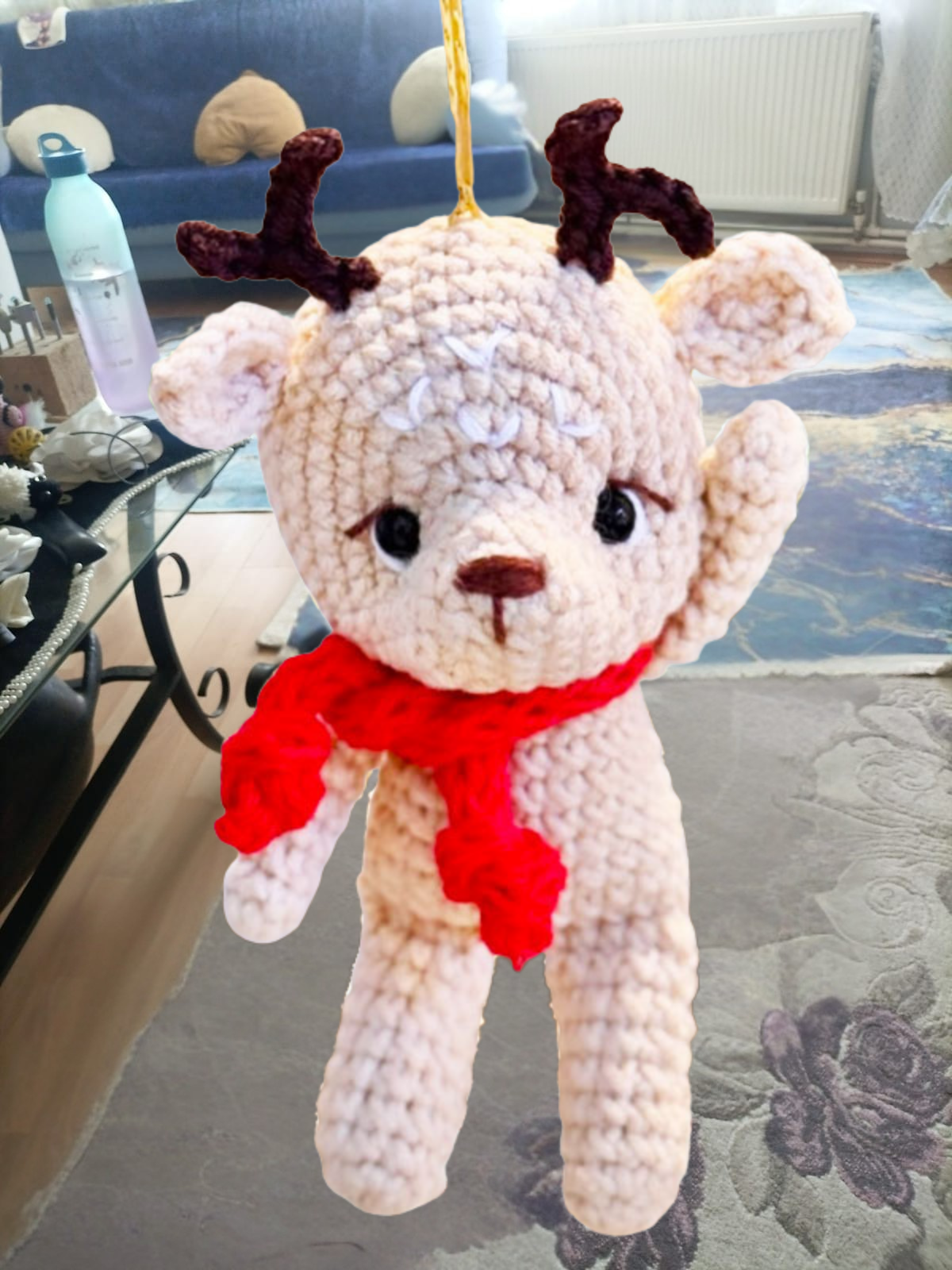 Amigurumi Reindeer Crochet Pattern | Christmas Deer Ornament PDF