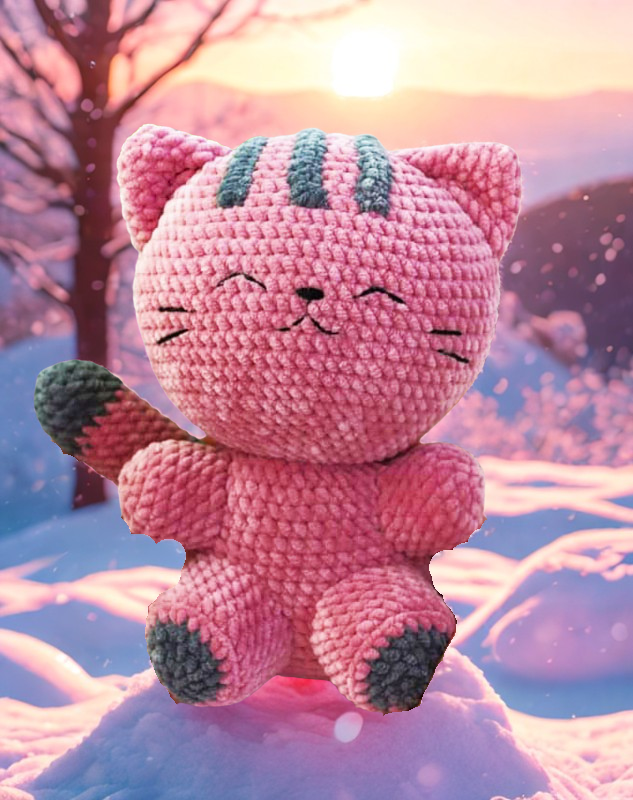 Amigurumi Cat Crochet Pattern | Plusha Plush Toy PDF