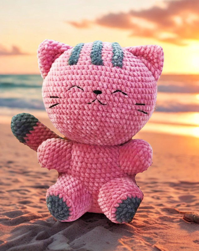 Amigurumi Cat Crochet Pattern | Plusha Plush Toy PDF