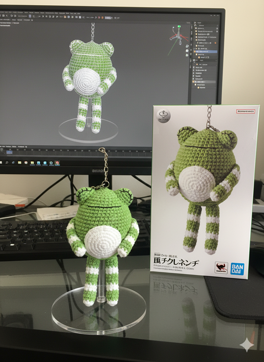 Amigurumi Frog Keychain Pattern | Long-Legged Binky PDF