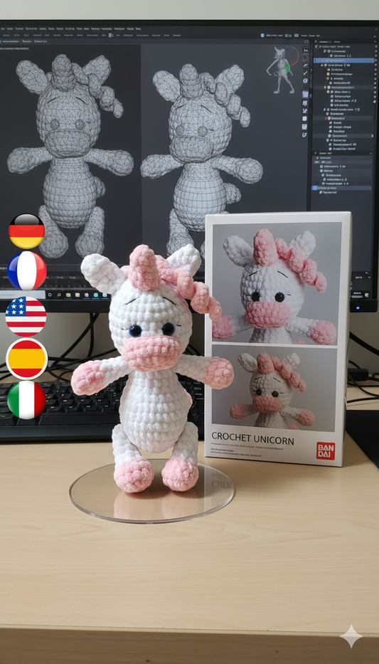 Amigurumi Unicorn Crochet Pattern | DIY Plush Toy PDF