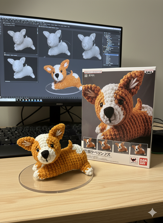 Baby Corgi Amigurumi Crochet Pattern | Puppy PDF Tutorial